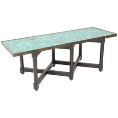 Edward Wormley Tile Top Campaign Coffee Table