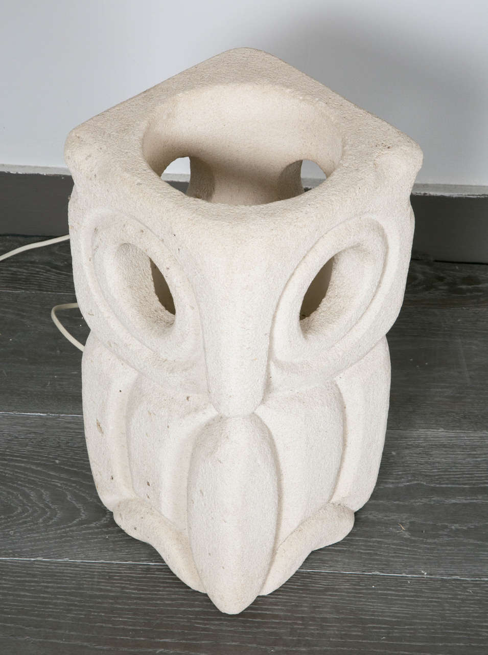Large Owl's Lamp In Good Condition For Sale In Paris, FR