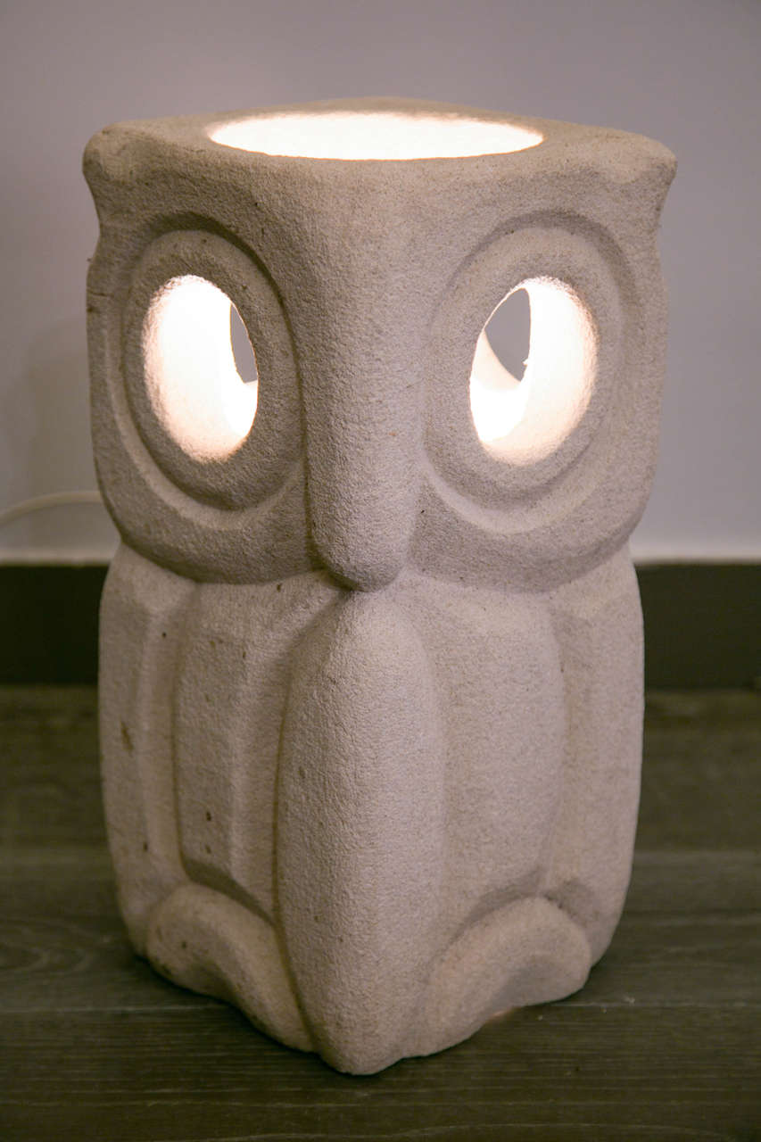 Large Owl's Lamp For Sale 2