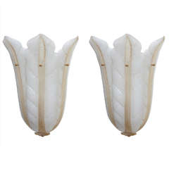 Pair of 1930's Murano glass sconces, Italy