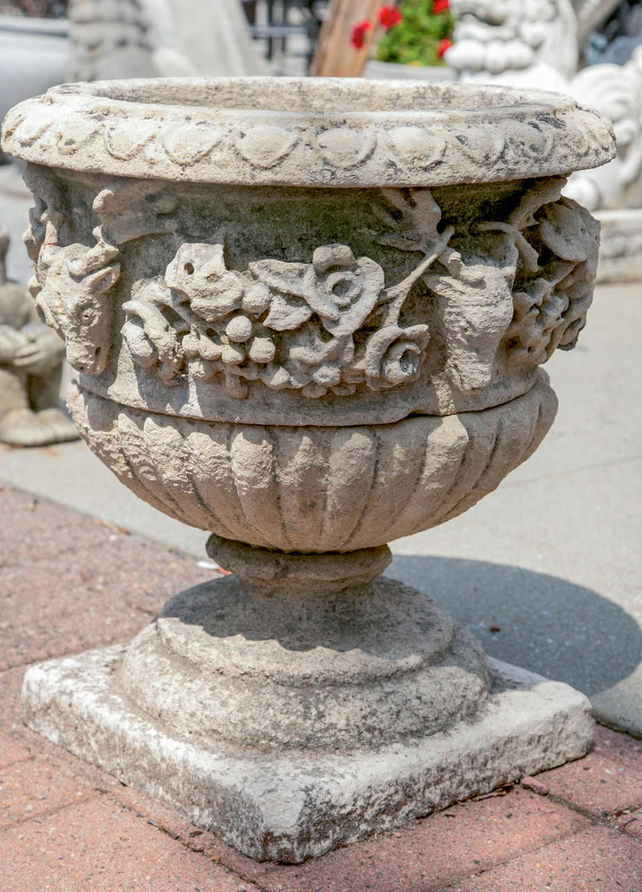 french limestone urns