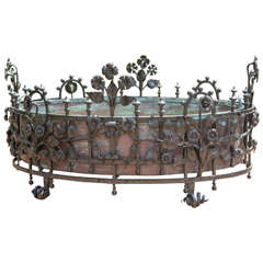 Rare Wrought Iron Jardiniere