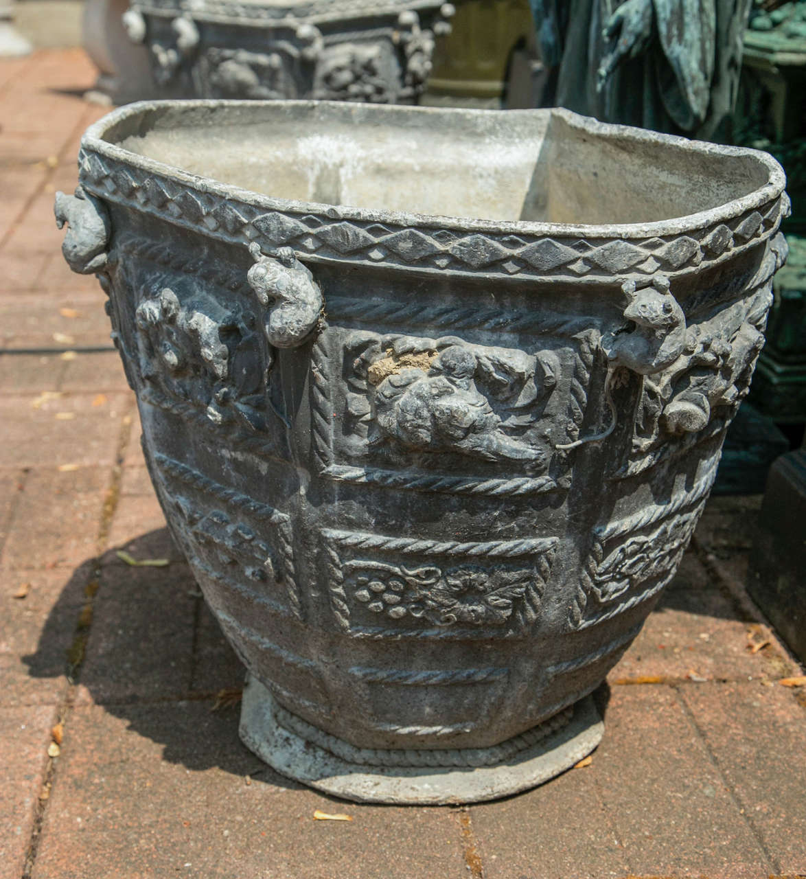 Pair of Bromsgrove Guild Lead Urns For Sale at 1stdibs