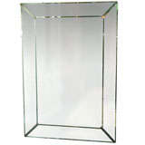 1940
s Beveled Edge Mirror with Chrome trimmed edges