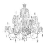 Antique Waterford Crystal Chandelier