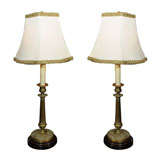 French Empire Candlestick Lamps