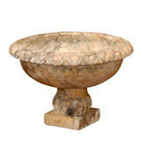 MARBLE PEDESTAL BOWL CENTERPIECE