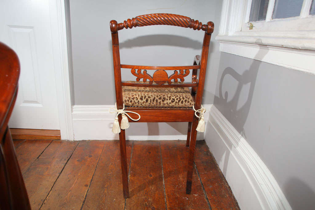 Chinese Export Hardwood Open Armchair, Circa 1815 For Sale 2