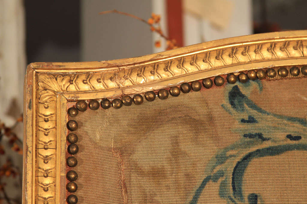 Giltwood and TriplePanel French Room Screen at 1stdibs