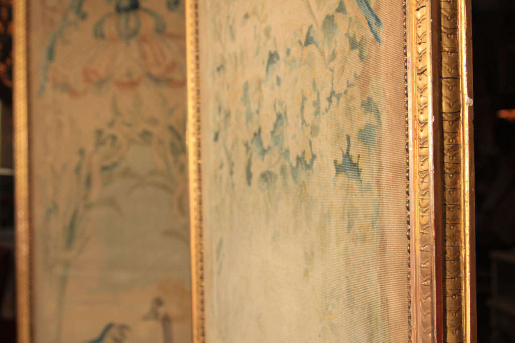 Giltwood and TriplePanel French Room Screen at 1stdibs