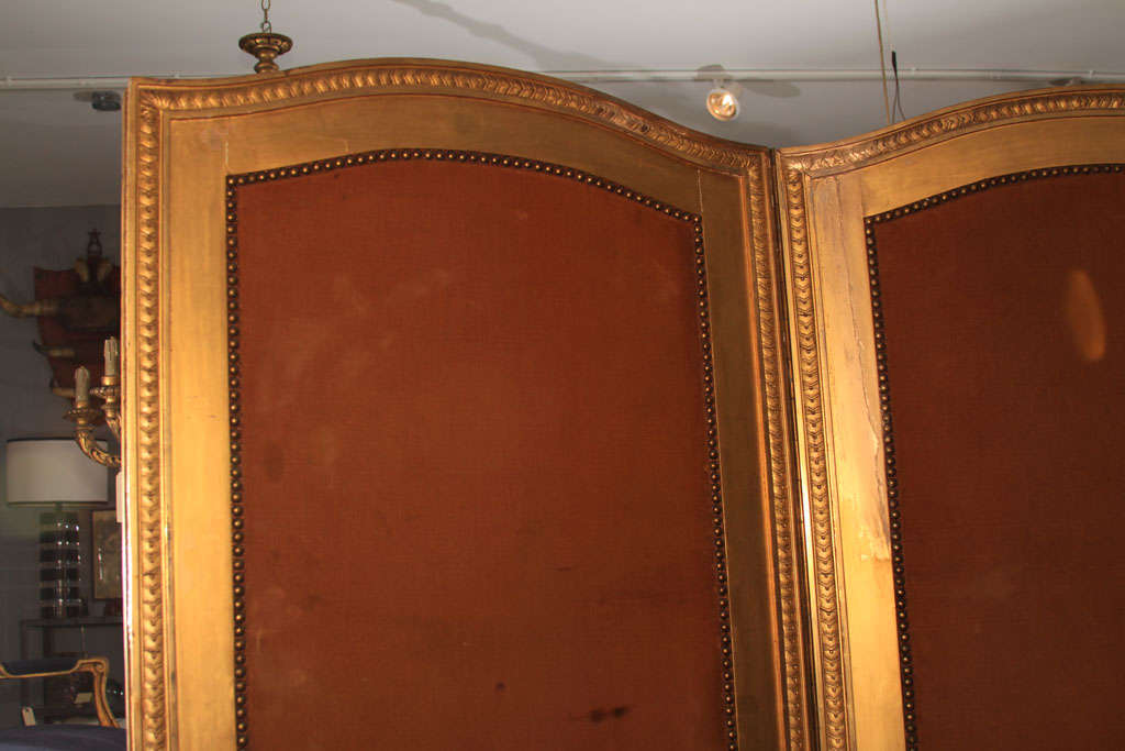 Giltwood and TriplePanel French Room Screen at 1stdibs