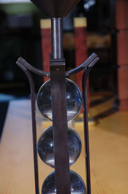 Lámpara de Sobremesa con Bola de Cristal Bronce Siglo XXI y contemporáneo en venta