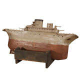 Carved Ship on Stand
