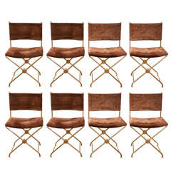 Set of 8 Neoclassical Dining Chairs