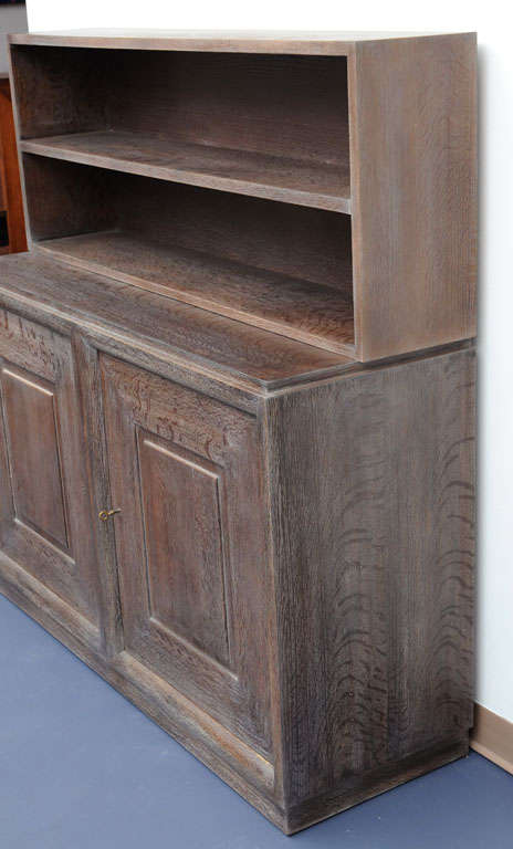 Francese Libreria di metà secolo nello stile di Charles Dudouyt in Oak Oak in vendita
