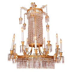 Neo Classic Bronze 12 Light Chandelier