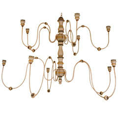 Spanish Colonial 10 Light Candle Chandelier