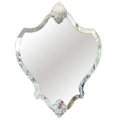 Shield Shaped Venetian Mirror