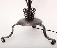 Floor Lamp Art Moderne wrought iron France 1940's