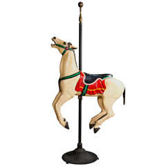 Carved Wood Carousel Horse 6