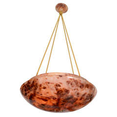 Antique Alabaster Light Fixture