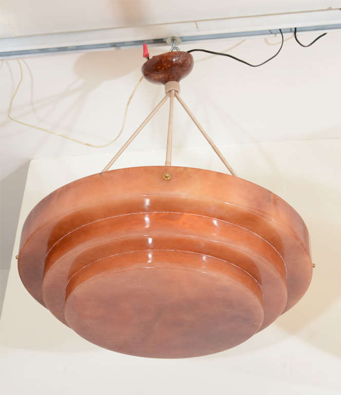 Art Deco Alabaster Light Fixture