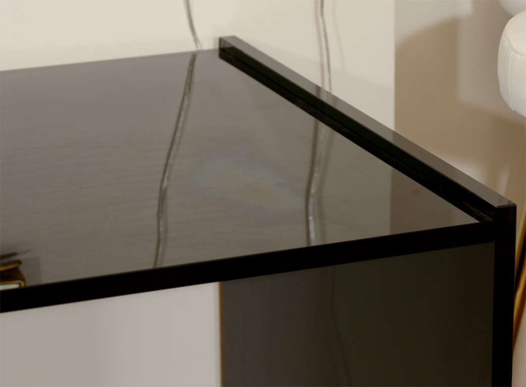 Smoked Glass Slab Desk 1
