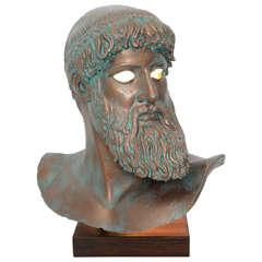 Neoclassical Style Etruscan God Light Sculpture