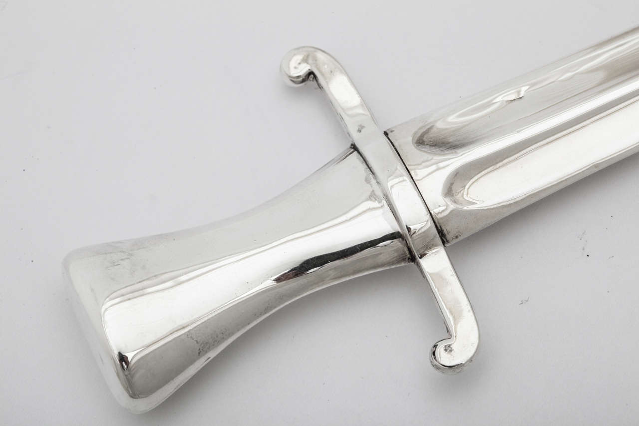 Large Sterling Silver Dagger Shaped Letter Opener at 1stDibs real