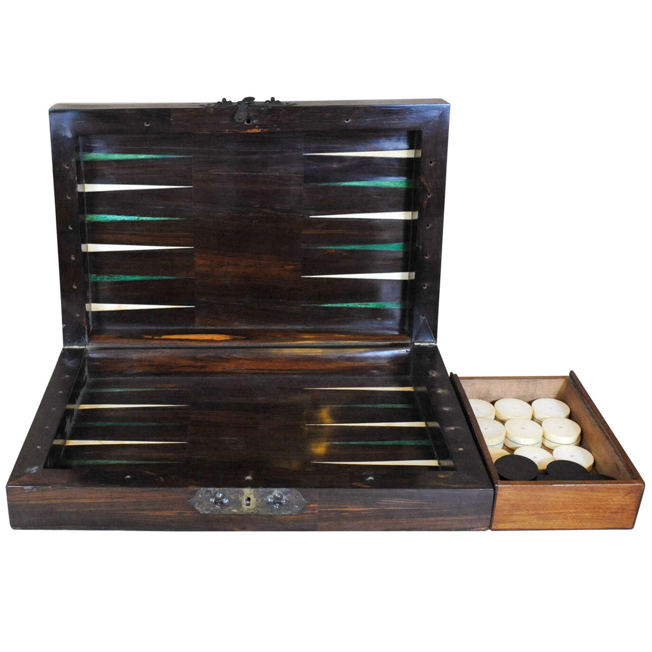 18th Century German Chess/Backgammon Box For Sale