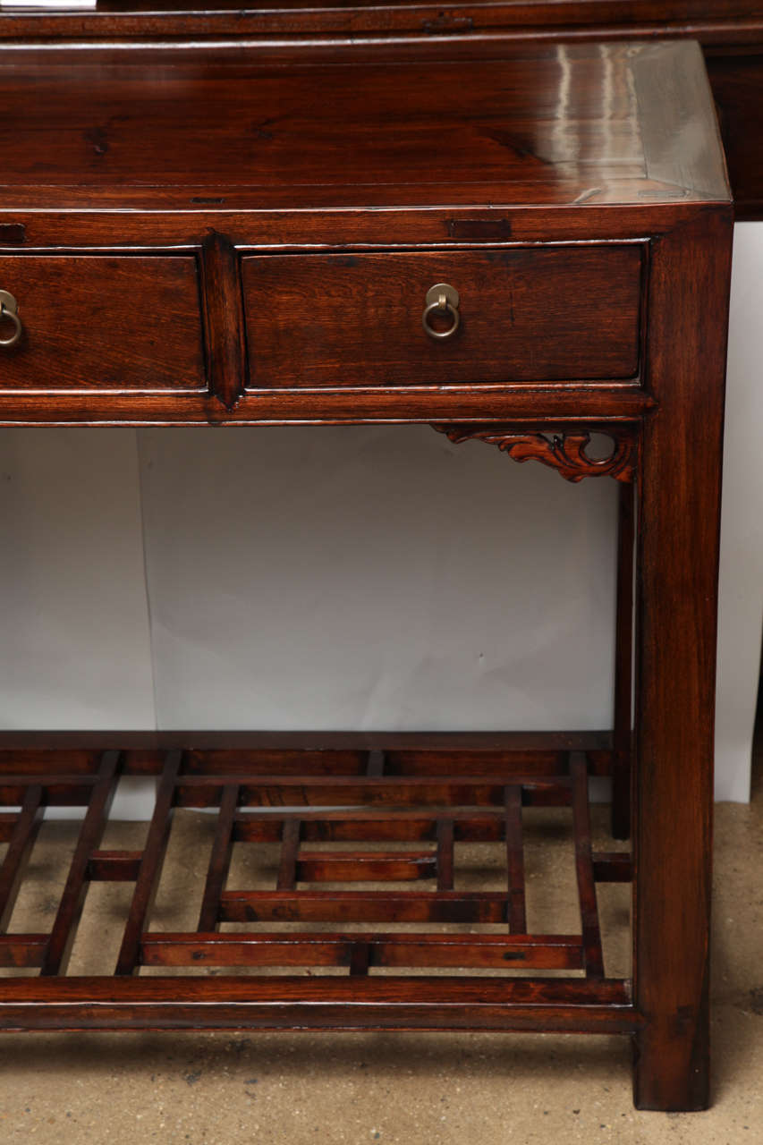 Chinese Three-Drawer Table or Desk