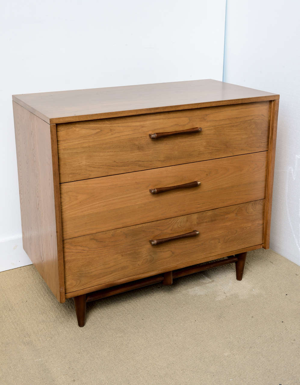 Mid-Century Modern Pair Of Vintage Ashwood Commodes