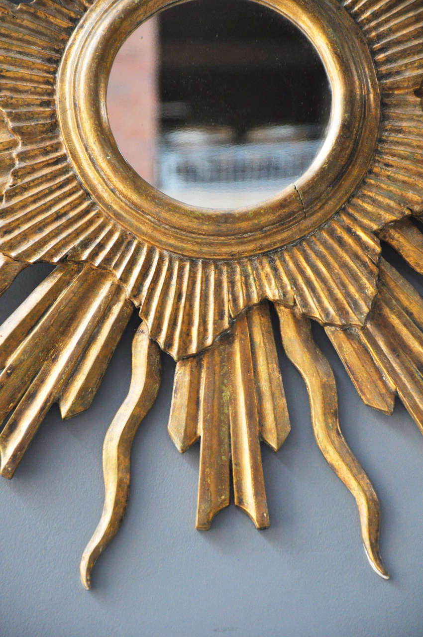 Gilt French Sunburst Mirror