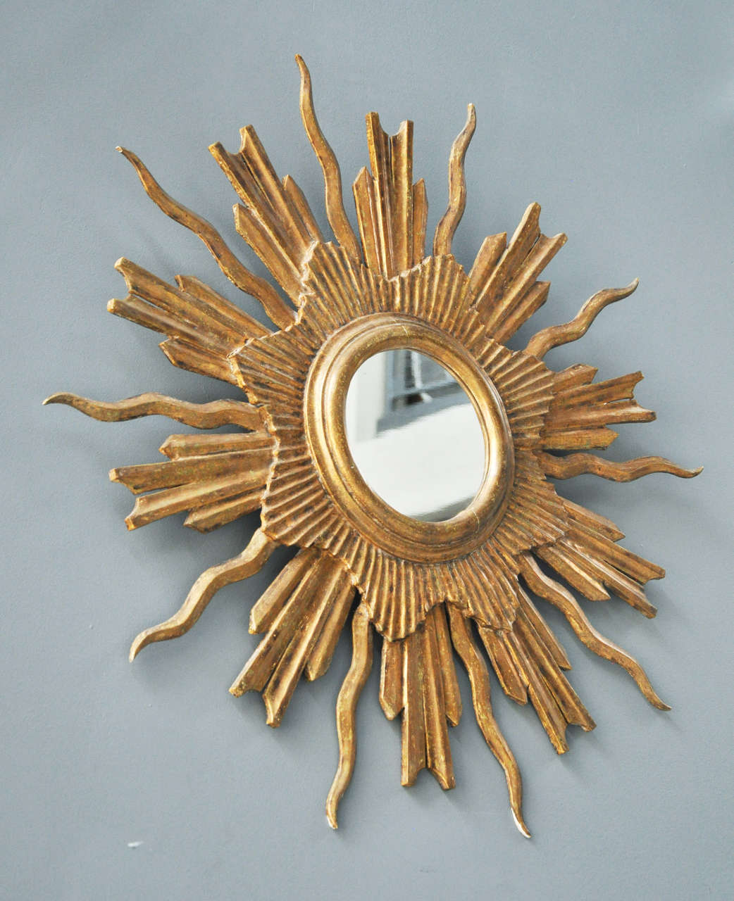 20th Century French Sunburst Mirror