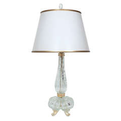 Murano Glass Lamp Attributed to Barovier