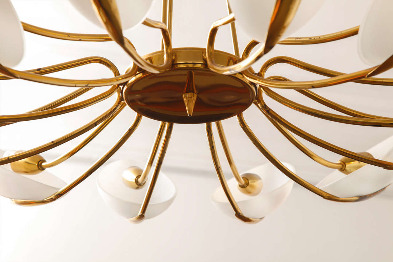 Italian Chandelier Attributed to Stilnovo