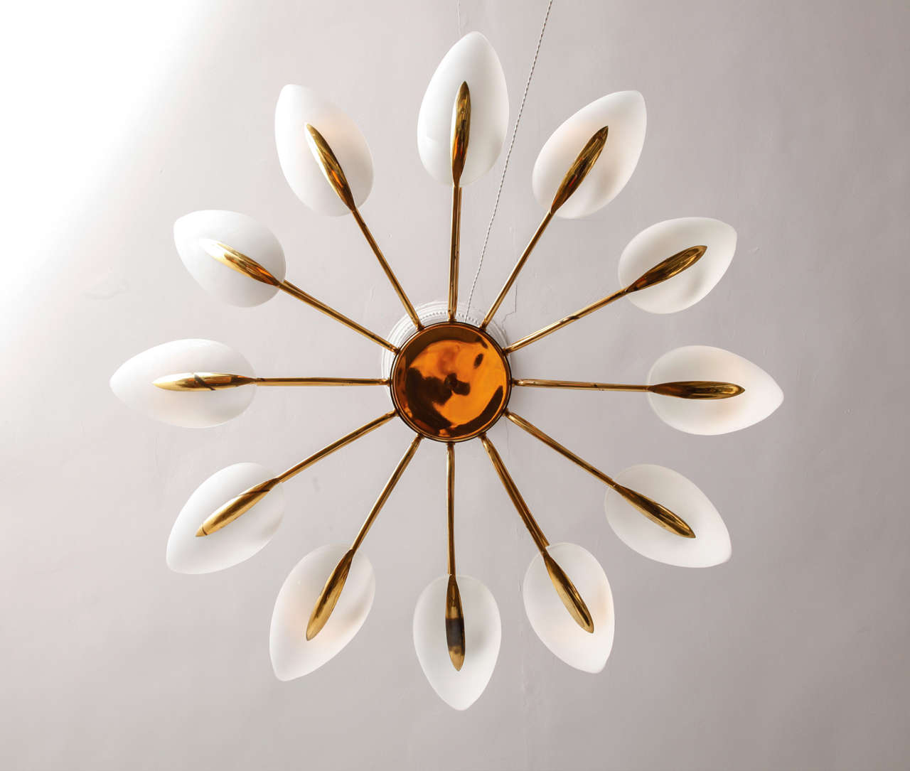 Mid-20th Century Chandelier Attributed to Stilnovo