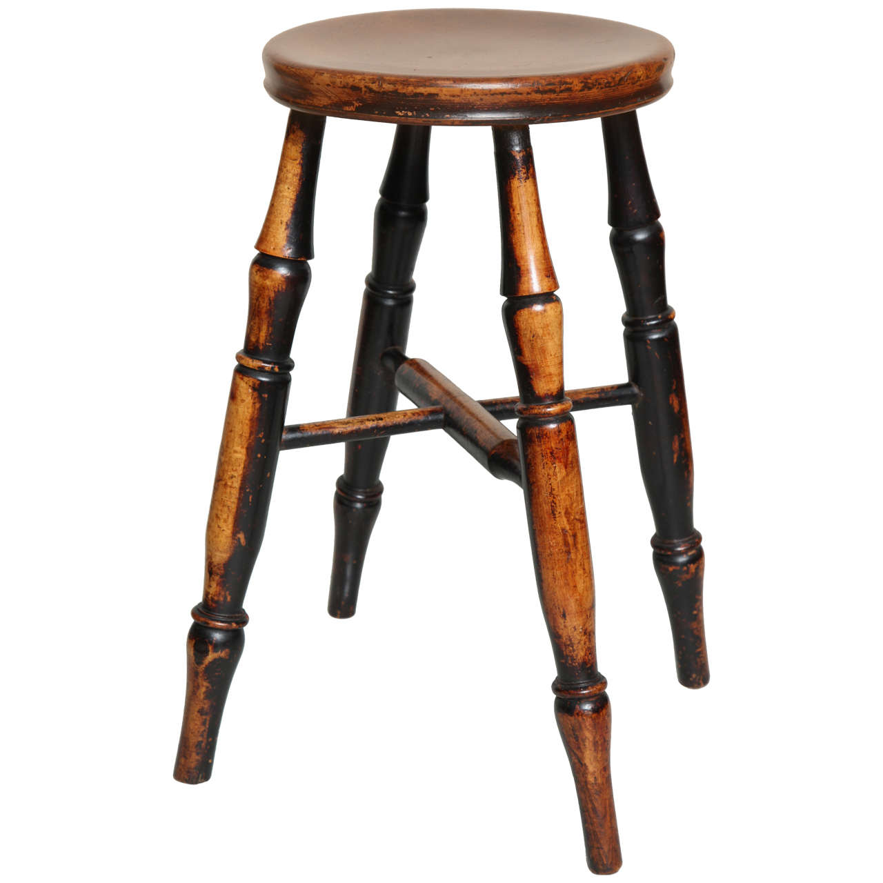 Country Stool with Wonderful Surface For Sale