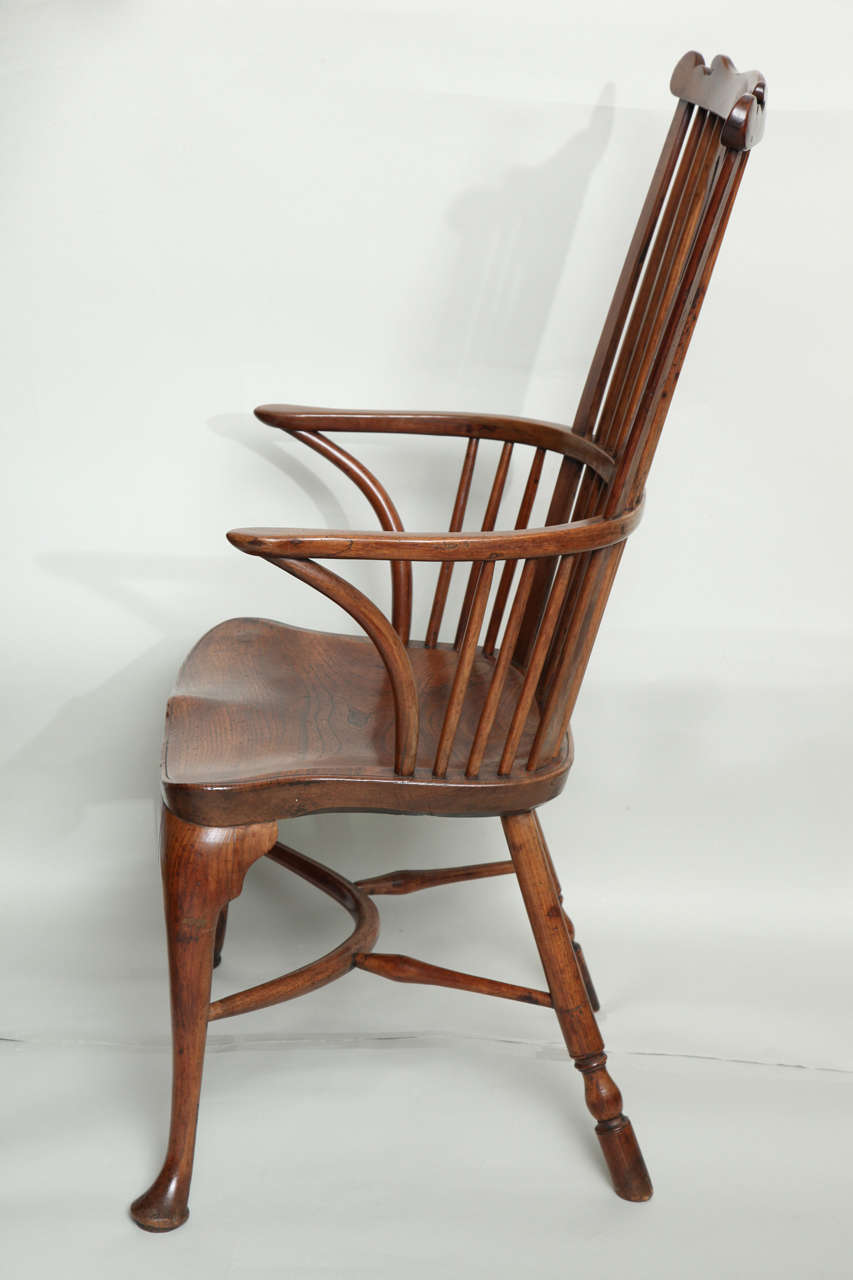 18th Century Thames Valley Comb Back Windsor Armchair 1