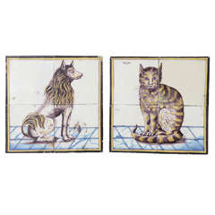 Pair of Late 18th Century Dutch Delft Tile Pictures 12