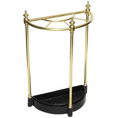 Antique Brass and Iron Umbrella Stand