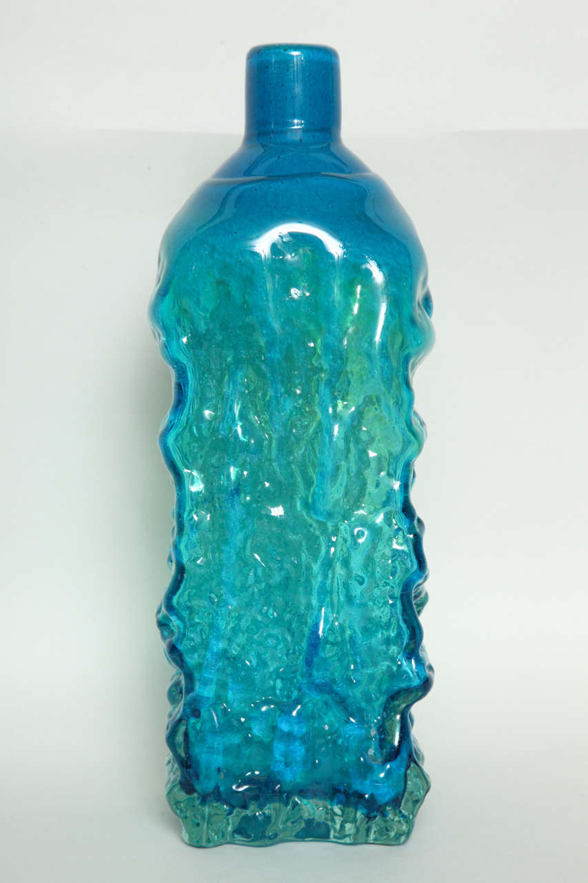 Maltese Studio Glass Bottle Vase Designed by Michael Harris