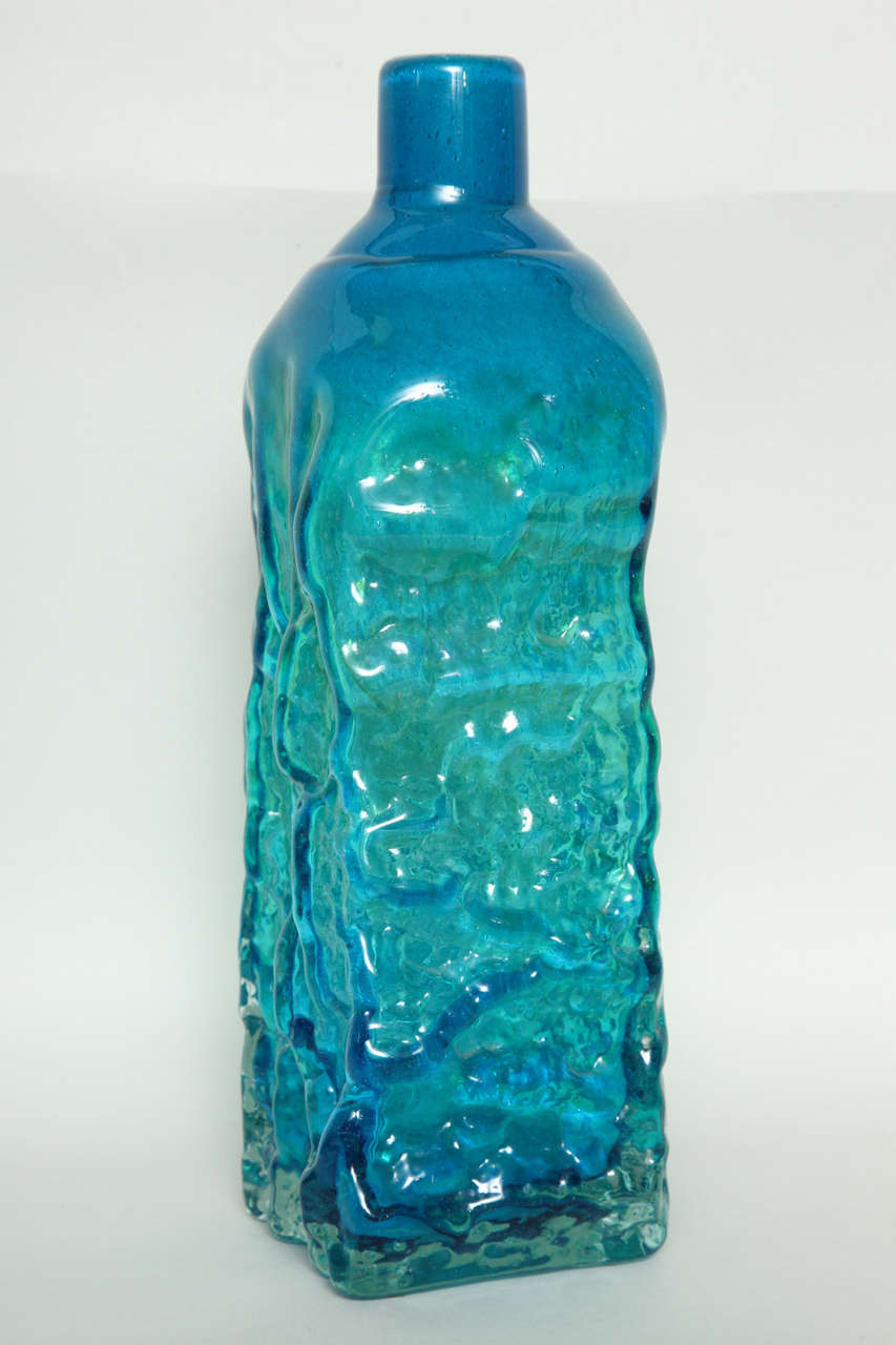Mid-20th Century Studio Glass Bottle Vase Designed by Michael Harris