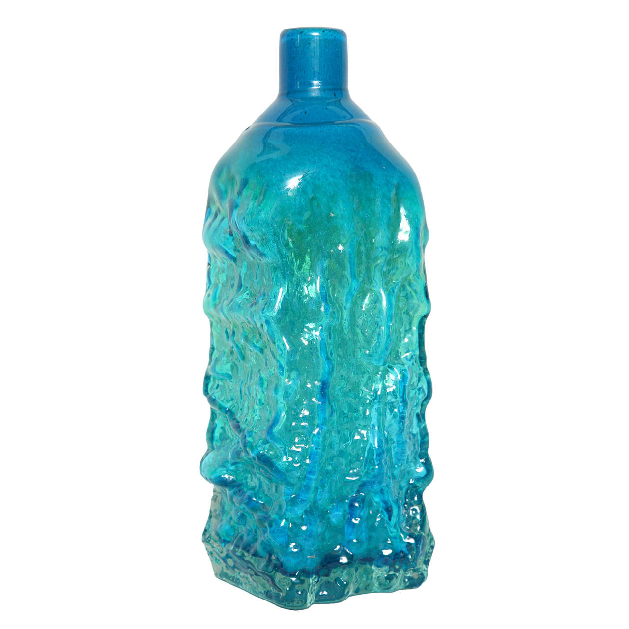 Studio Glass Bottle Vase Designed by Michael Harris