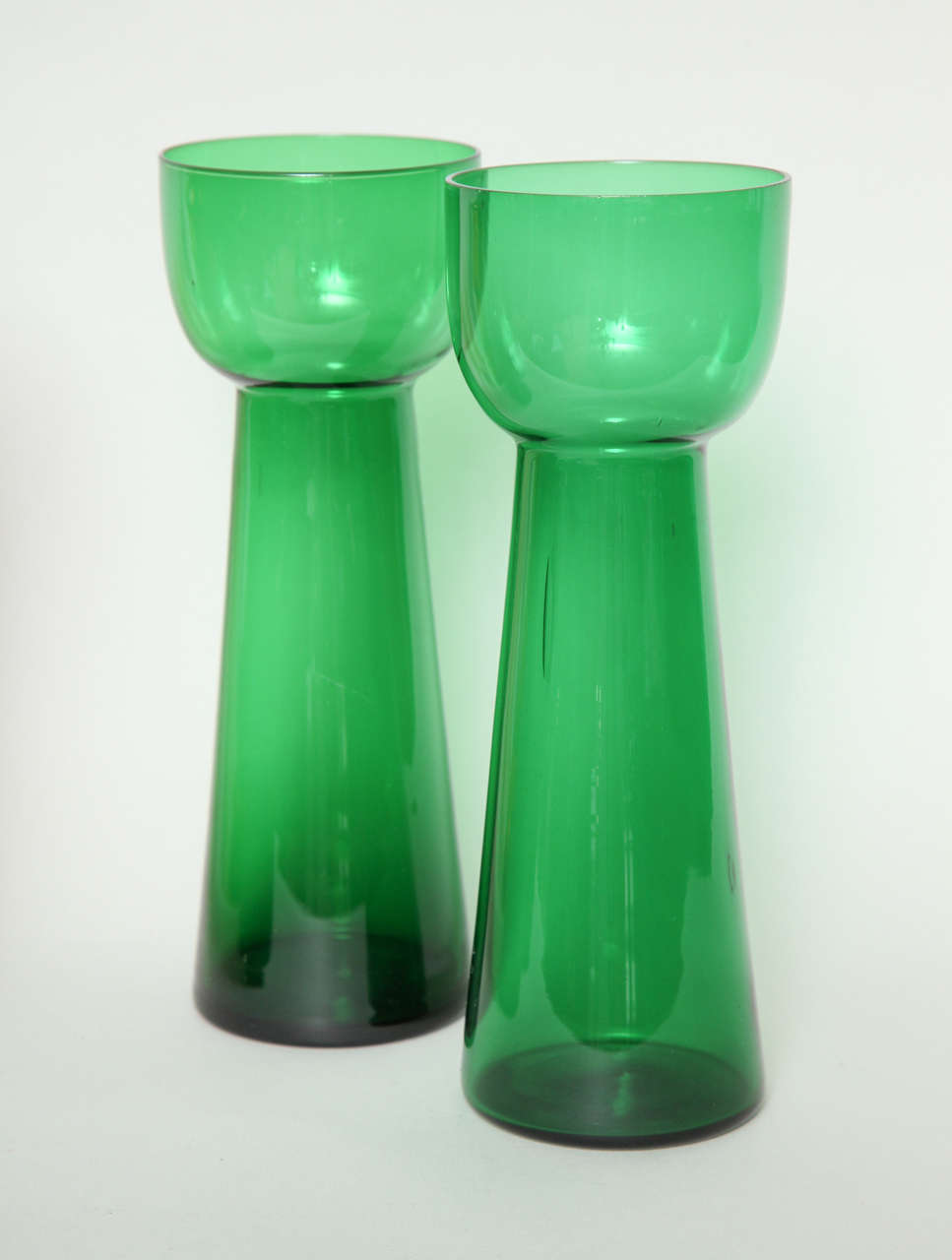 colored glass vases