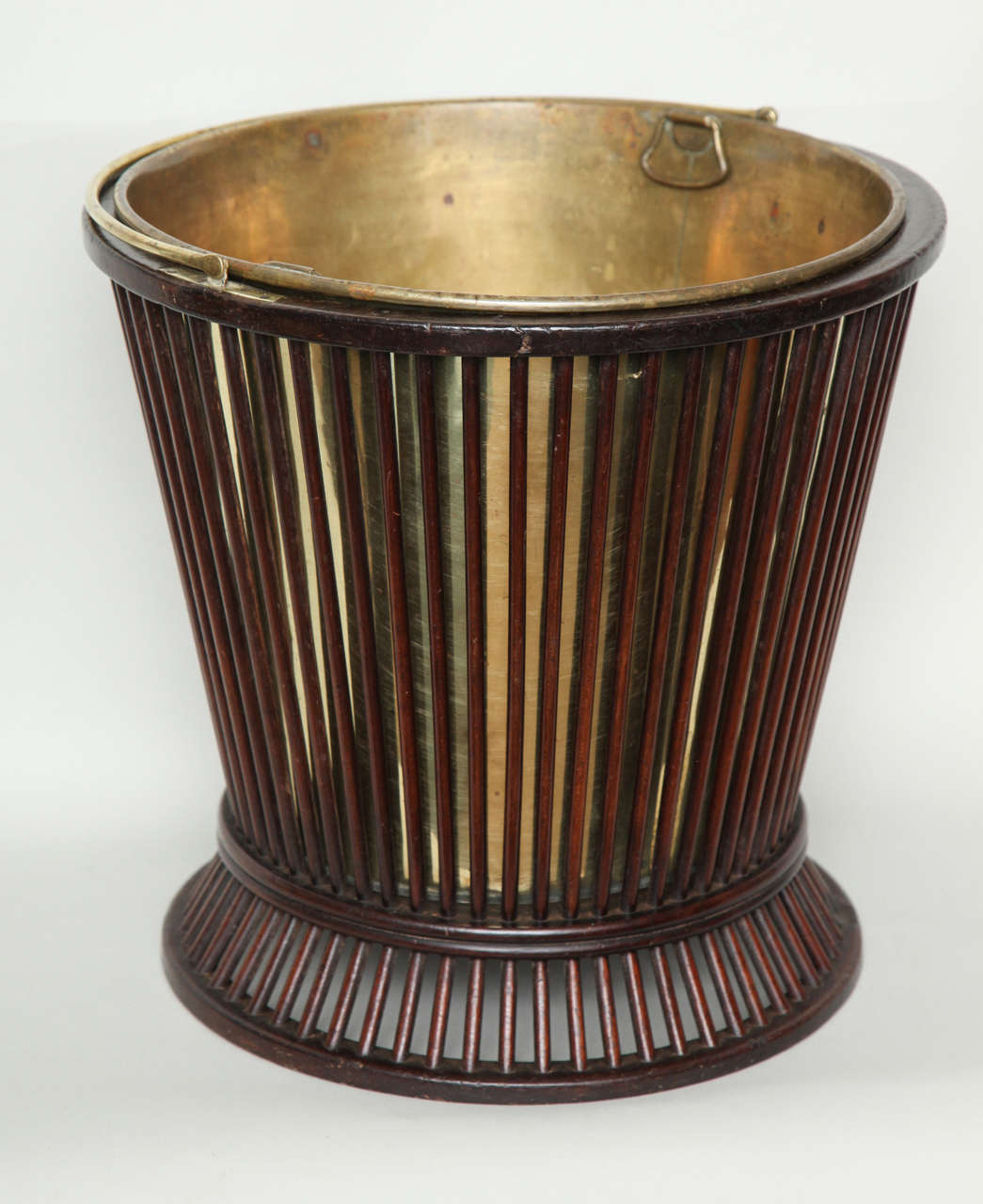 Unusual Mahogany Peat Bucket at 1stDibs