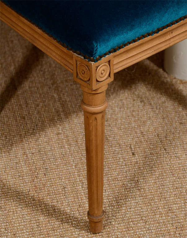 Antony Todd collection Teal Mohair Louis XVI Style chairs 4