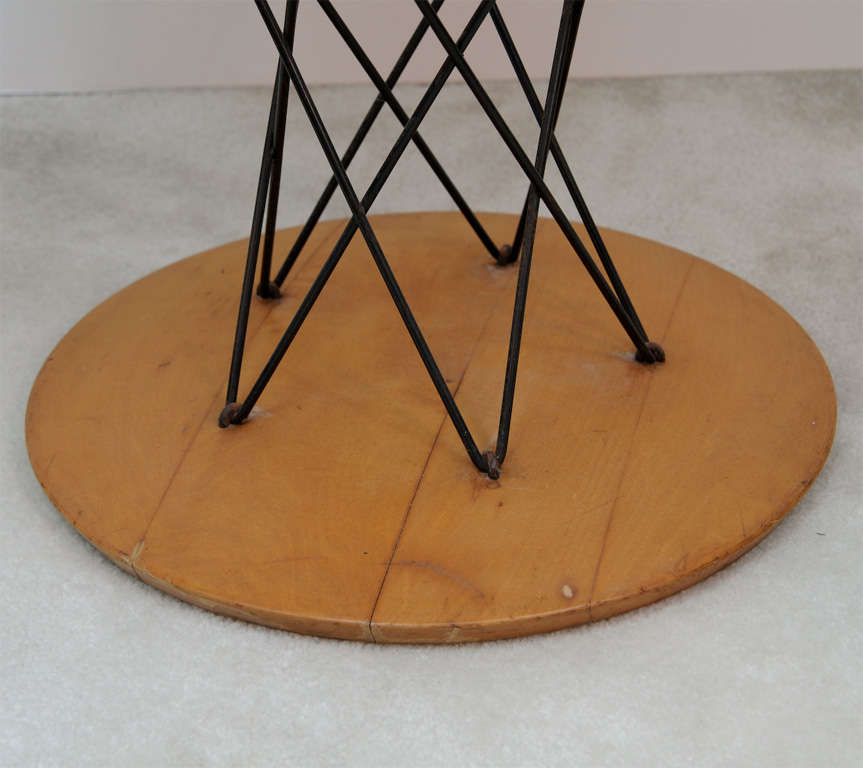 ISAMU NOGUCHI / KNOLL Cyclone table with white laminate top on birch base.  Given that this piece is at least 40 years old, the overall condition is very impressive.