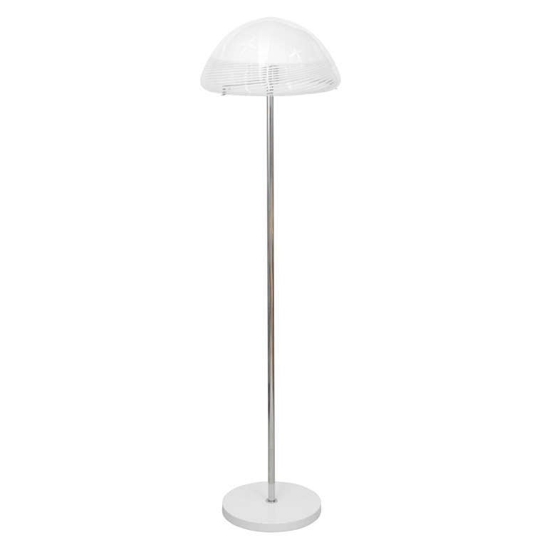 Mid-century Hand Blown Vetri | Murano Floor Lamp For Sale