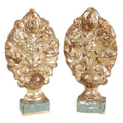 Pair Of Gilded Reliquary